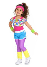 Girl's Toddler Work It Out 80s Costume - US 6275