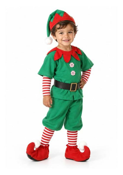 Happy Christmas Elf Toddler Costume - US 2362