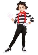 Striped Mime Toddler Costume - US 1548