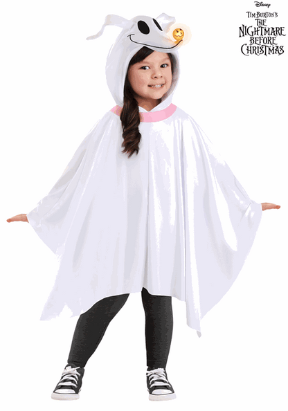 Nightmare Before Christmas Zero Costume Poncho for Toddlers - US 1311