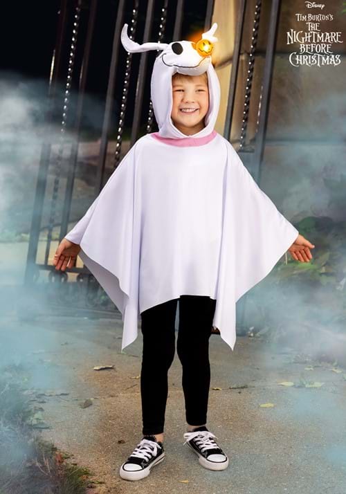 Nightmare Before Christmas Zero Costume Poncho for Toddlers - US 1311