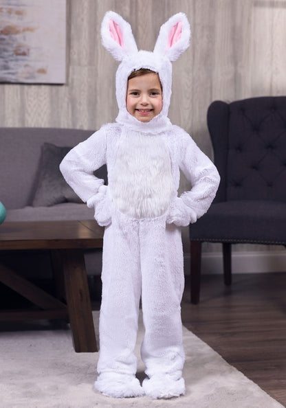 Open Face White Bunny Costume for Toddlers - US 3715