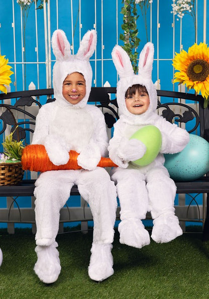 Open Face White Bunny Costume for Toddlers - US 3715