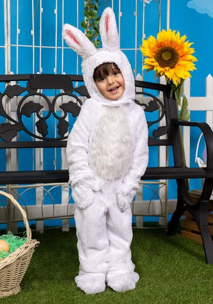 Open Face White Bunny Costume for Toddlers - US 3715