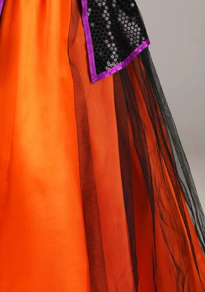 Girl's Toddler Orange Light-Up Witch Costume - US 1333