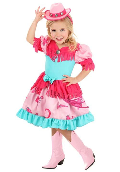 Girl's Toddler Pastel Pink Cowgirl Costume - US 0995
