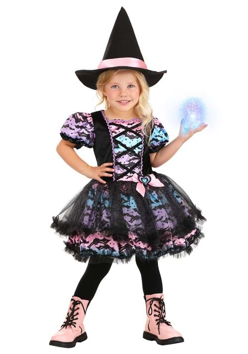 Pastel Tutu Girl's Witch Toddler Costume - US 9376