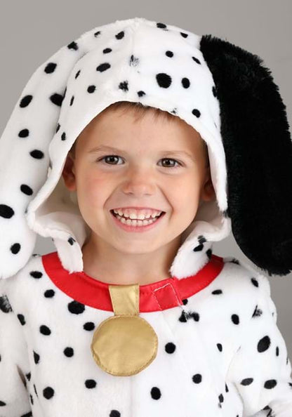 Plush Dalmatian Puppy Jumpsuit for Toddlers - US 8994