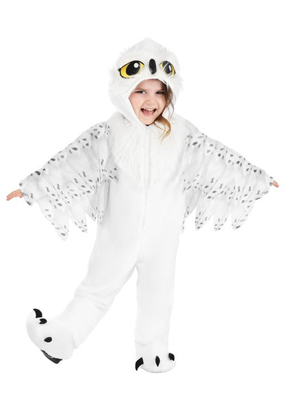 Plush White Owl Costume for Toddlers - US 4132