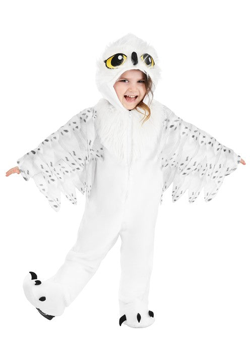 Plush White Owl Costume for Toddlers - US 4132