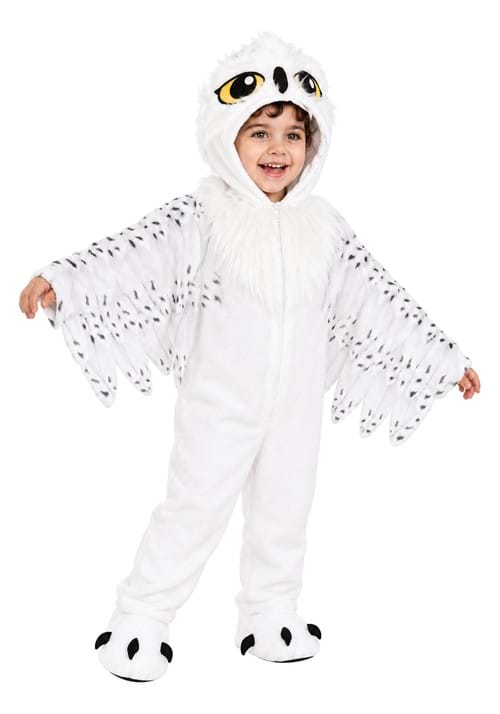 Plush White Owl Costume for Toddlers - US 4132