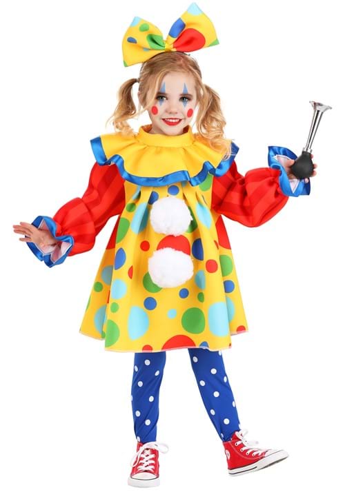 Girl's Toddler Posh Polka Dot Clown Costume - US 6406