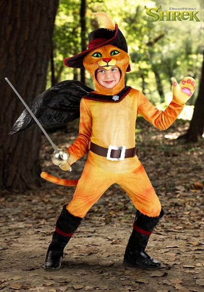Boy's Shrek Puss in Boots Toddler Costume - US 8305