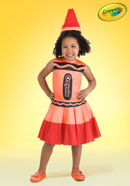 Girl's Toddler Red Crayon Costume Dress - US 2555