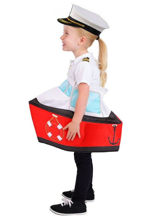 Toddler Ride in Boat Captain Costume - US 0994