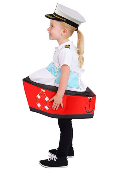 Toddler Ride in Boat Captain Costume - US 0994