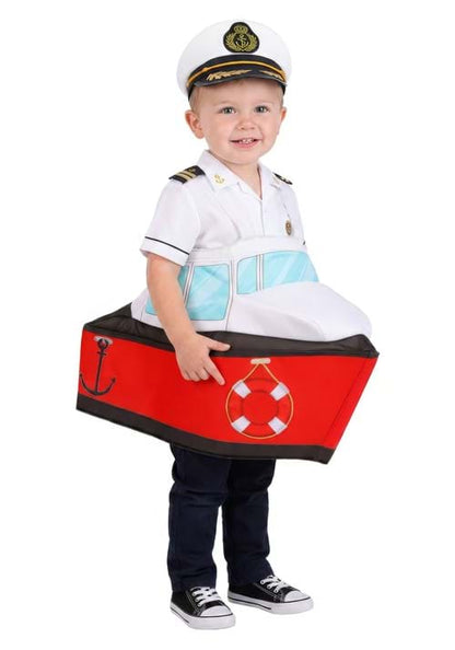 Toddler Ride in Boat Captain Costume - US 0994