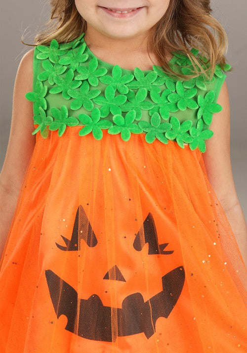 Shimmering Pumpkin Costume for Toddlers - US 1482