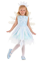 Girl's Toddler Shimmering Snowflake Costume Dress - US 2983
