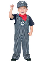 Boy's Toddler Train Engineer Costume - US 7385