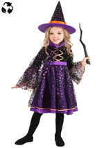 Girl's Twilight Twinkle Witch Sustainable Material Toddler Costume - US 4111