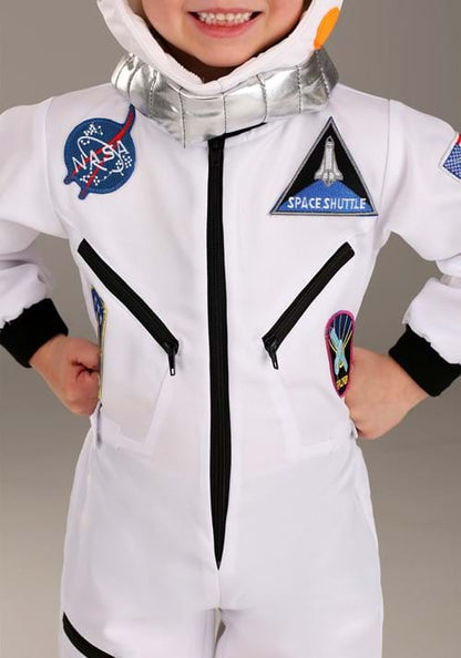 White Astronaut Toddler Jumpsuit Costume - US 1428