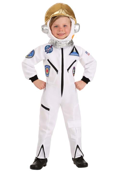 White Astronaut Toddler Jumpsuit Costume - US 1428