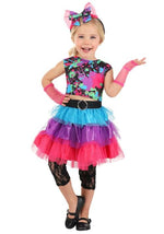 Girl's Neon '80s Toddler Costume - US 2991