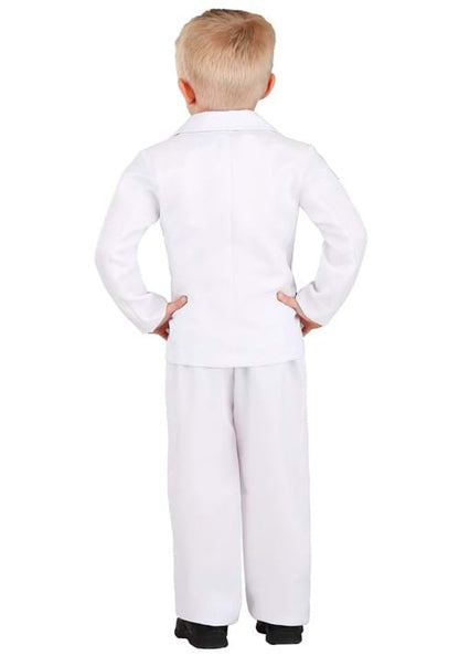 Toddlers White Suit Costume - US 3580