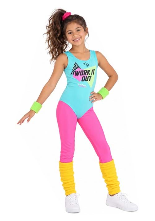 Totally 80s Workout Costume for Girls - US 7015