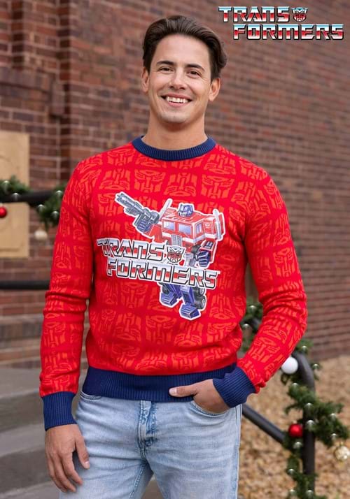 Ugly Christmas Transformers Sweater for Adults - US 6048