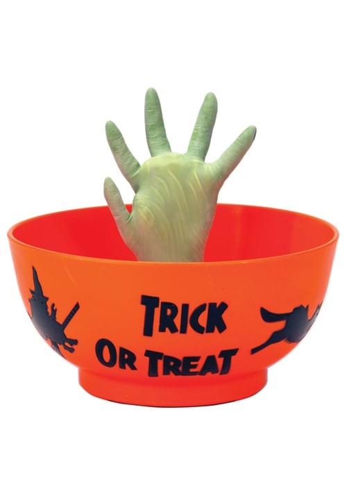 7.5-Inch Animated Monster Hand in Bowl Decoration - US 9465