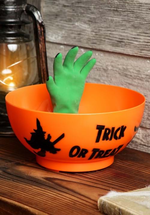 7.5-Inch Animated Monster Hand in Bowl Decoration - US 9465