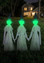 3FT Trio of Glowing Ghosts Yard Decoration - Scream Saver - US 3796