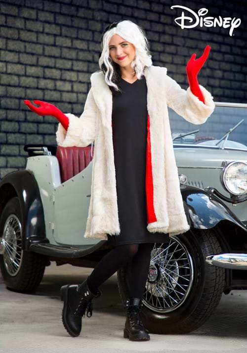 Cruella De Vil Coat Costume for Teens from Disney's 101 Dalmatians - US 7797