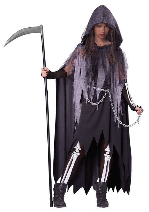 Tween Miss Reaper Costume - US 7039