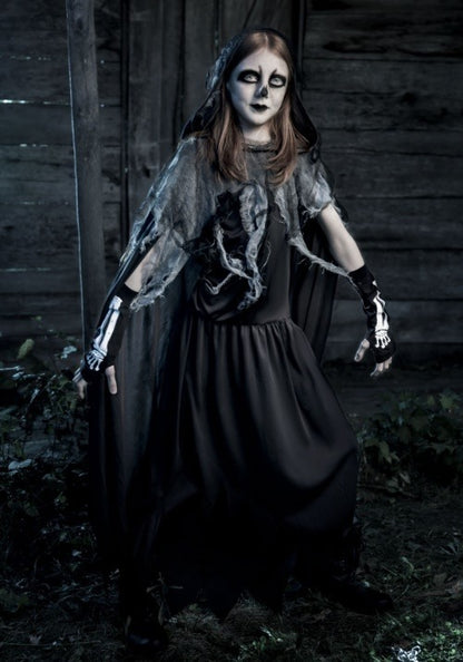 Tween Miss Reaper Costume - US 7039