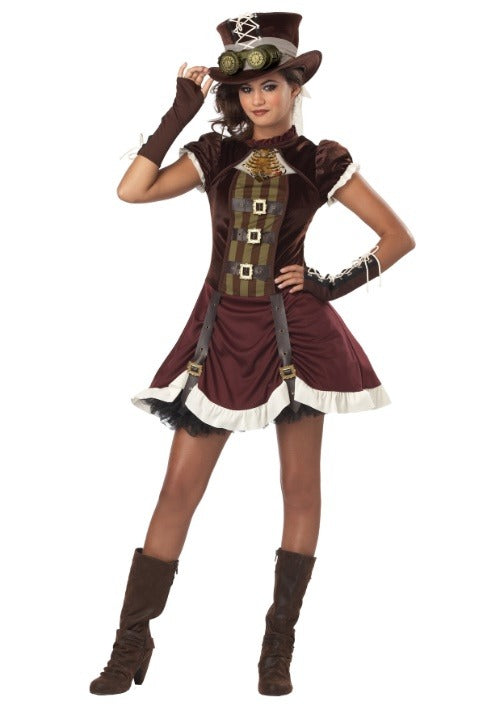 Tween Girls Steampunk Costume - US 4637