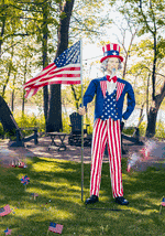 6.5FT Uncle Sam Animatronic Decoration - US 7572