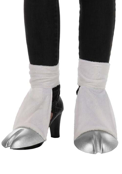 Unicorn Silver Costume Back Hooves - US 2042