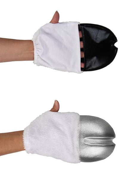 Silver Unicorn Costume Front Hooves - US 5481