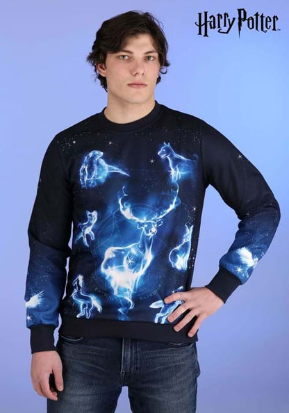 Harry Potter Patronus Ugly Sweatshirt for Adults - US 5078