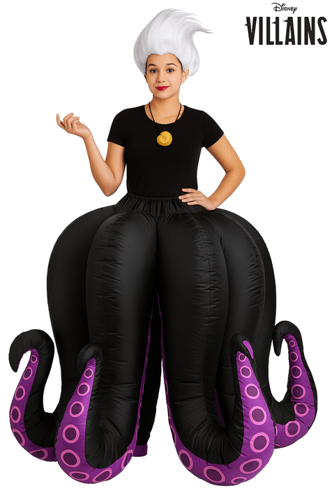 Women's Ursula Inflatable Long Skirt and Necklace Costume - US 8368