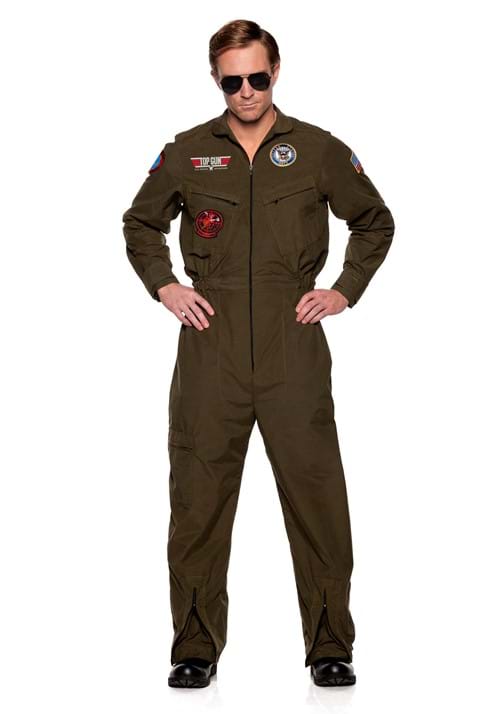 Men's US Navy Top Gun Jumpsuit Costume - US 4765