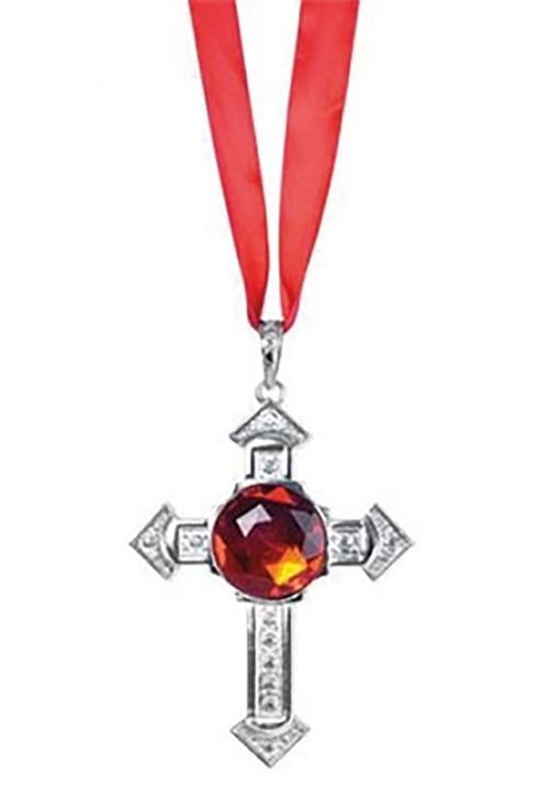 Vampire Cross Ruby Necklace - US 3863