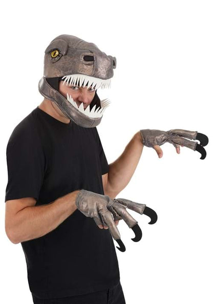 Jawesome Velociraptor Costume Hat & Gloves Set - US 3965