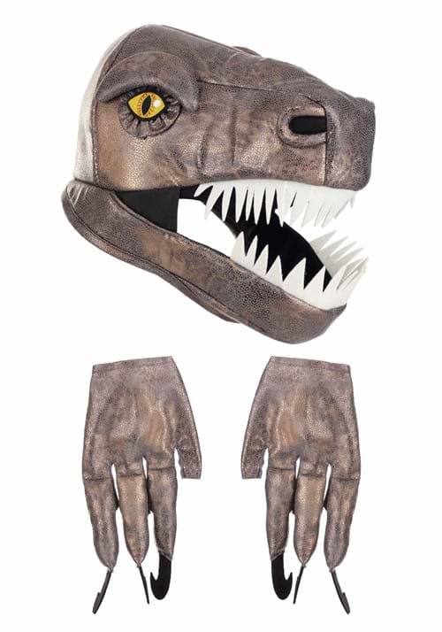 Jawesome Velociraptor Costume Hat & Gloves Set - US 3965