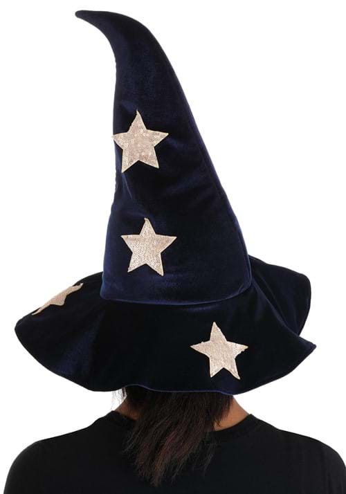 Velvet Stars Costume Witch Hat - US 6536