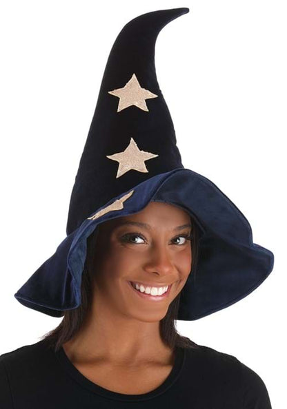 Velvet Stars Costume Witch Hat - US 6536