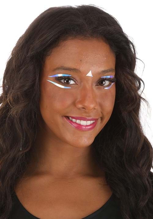 Vibe Checks Holographic Face Decals in Electric Opal - US 8287